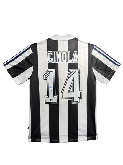 Maillot Domicile signe par David Ginola  Newcastle United FC 1995-96 Certifie par Beckett authentic-signatures