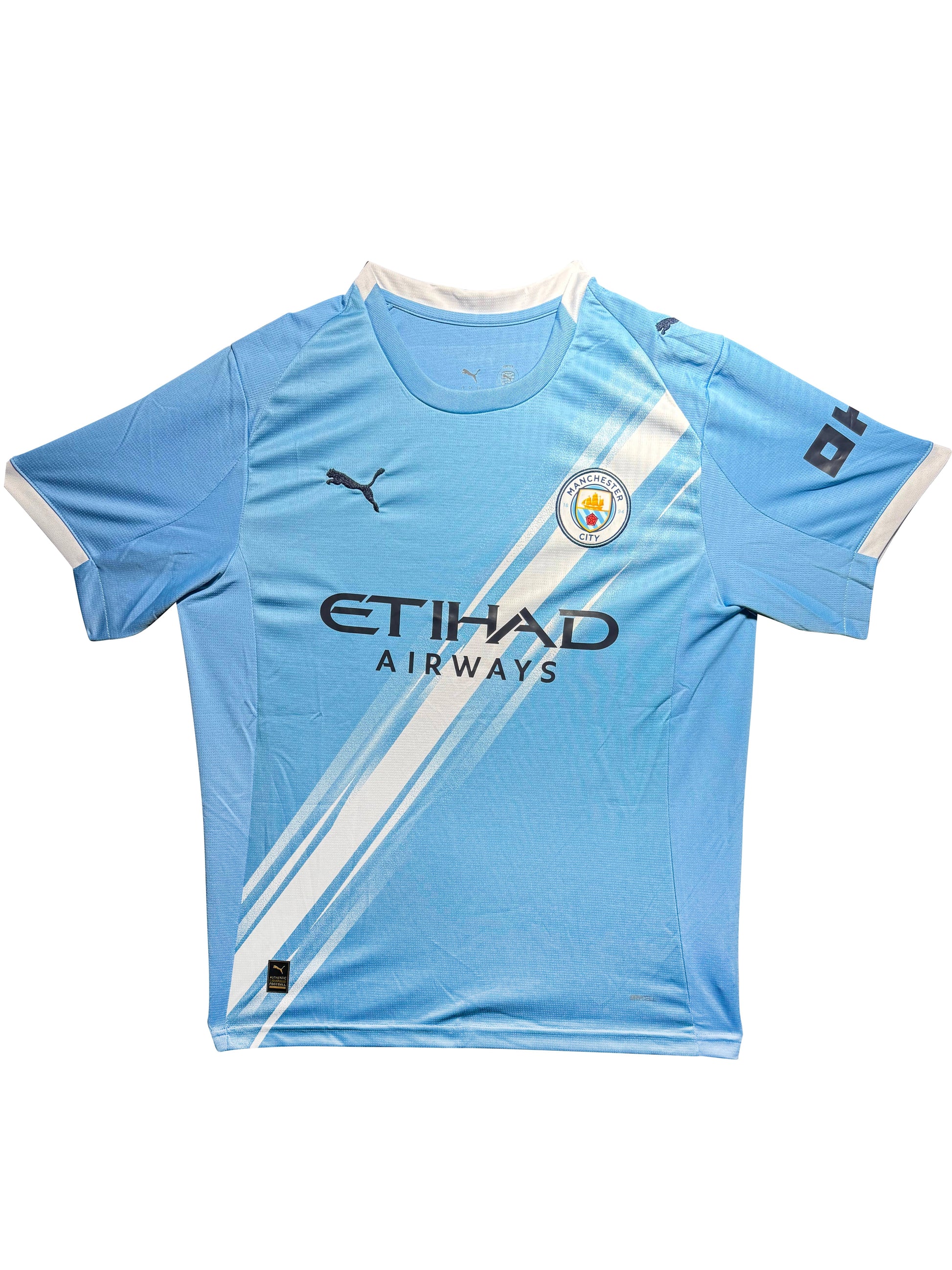 Maillot Domicile signe par Savinho Manchester City FC 2024-25 Certifie par Beckett authentic-signatures