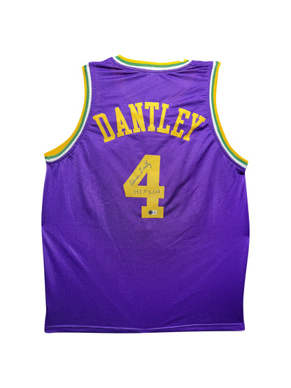 Maillot "HOF2008"Custom Exterieur Utah Jazz signe par Adrian Dantley certifie par Beckett authentic-signatures
