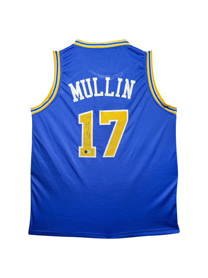 Maillot Custom Golden State Warriors signe par Chris Mullin et certifie par Beckett authentic-signatures