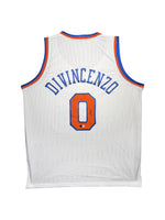 Maillot Custom Domicile New York Knicks signe par Donte DiVincenzo certifie par Beckett authentic-signatures
