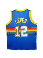 Maillot Custom Domicile Denver Nuggets signe par Fat Lever certifie par JSA authentic-signatures