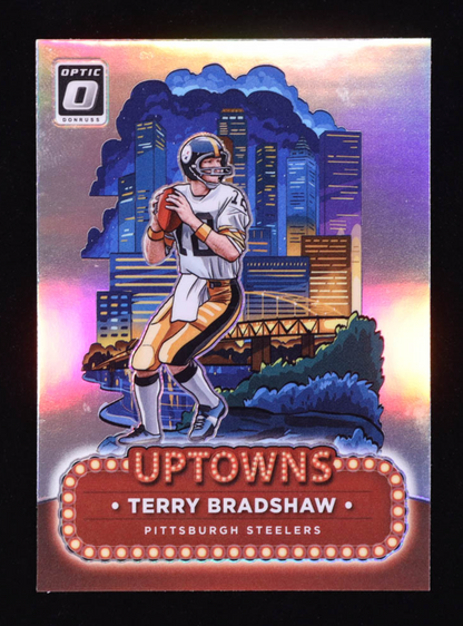 Terry Bradshaw 2024 Donruss Optic Downtowns #25 authentic-signatures
