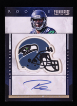 Russell Wilson 2012 Panini Prominence Rookie Team Helmet Autographs #235 #009/150 RC authentic-signatures