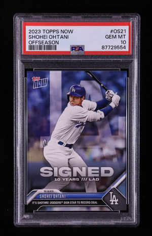 Shohei Ohtani 2023 Topps Now Offseason #OS21 (PSA 10) authentic-signatures