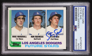 Steve Sax Signed 1982 Topps #681 RC (PSA | Auto Grade PSA Authentic) authentic-signatures