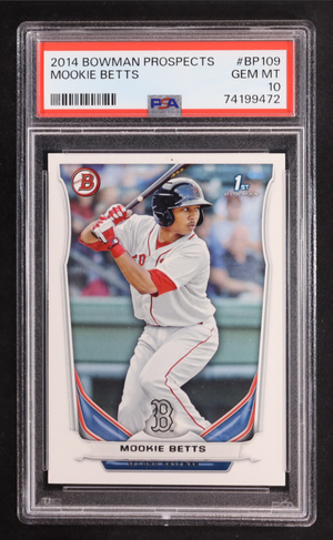Mookie Betts 2014 Bowman Prospects #BP109 RC (PSA 10) authentic-signatures