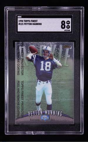 Peyton Manning 1998 Finest #121 RC (SGC 8) authentic-signatures