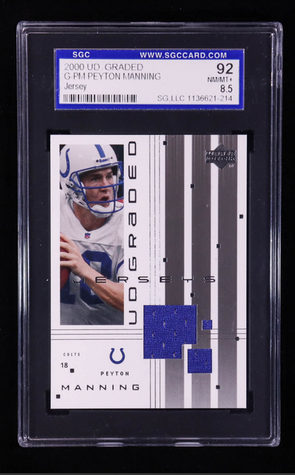 Peyton Manning 2000 UD Graded Jerseys #GPM (SGC 8.5) authentic-signatures