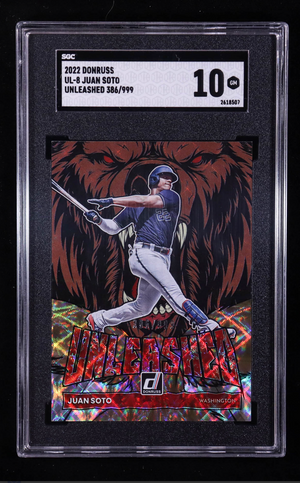 Juan Soto 2022 Donruss Unleashed #8 #386/999 (SGC 10) authentic-signatures
