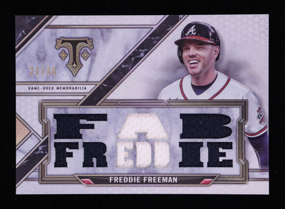 Freddie Freeman 2021 Topps Triple Threads Relics #TTRFF1 #21/36 authentic-signatures