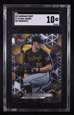 Paul Skenes 2023 Bowman's Best Top Prospects #TP22 RC (SGC 10) authentic-signatures