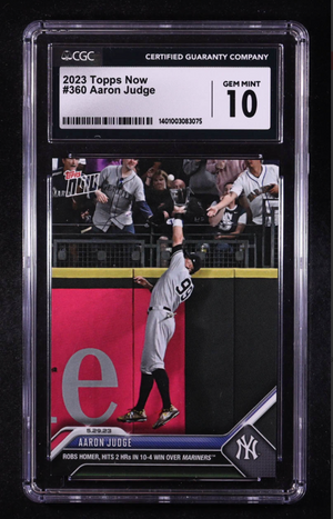 Aaron Judge 2023 Topps Now #360 (CGC 10) authentic-signatures