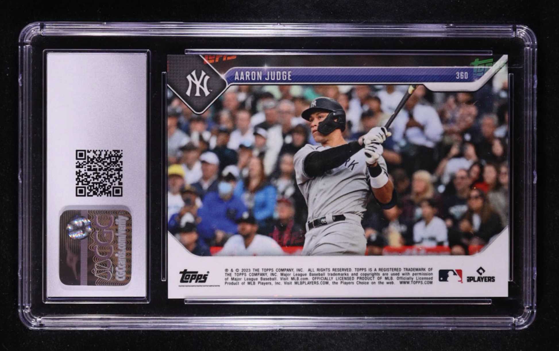 Aaron Judge 2023 Topps Now #360 (CGC 10) authentic-signatures