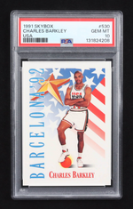 Charles Barkley 1991-92 SkyBox #530 USA (PSA 10) authentic-signatures