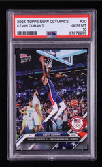 Kevin Durant 2024 Topps Now Olympic Games #20 (PSA 10) authentic-signatures