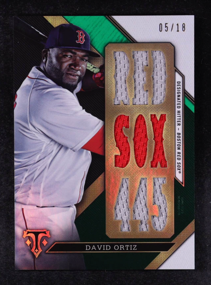 David Ortiz 2016 Topps Triple Threads Relics Emerald #TTRDO1 #05/18 authentic-signatures