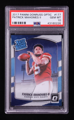 Patrick Mahomes II 2017 Donruss Optic #177 RR RC (PSA 10) authentic-signatures