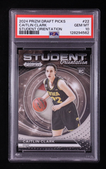 Caitlin Clark 2024-25 Panini Prizm Draft Picks Student Orientation #22 RC (PSA 10) authentic-signatures