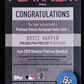 Bryce Harper 2020 Bowman Platinum Pieces Autograph Relics Orange #PPARBH #10/25 authentic-signatures