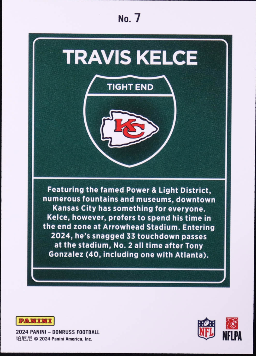 Travis Kelce 2024 Donruss Downtown #7 authentic-signatures