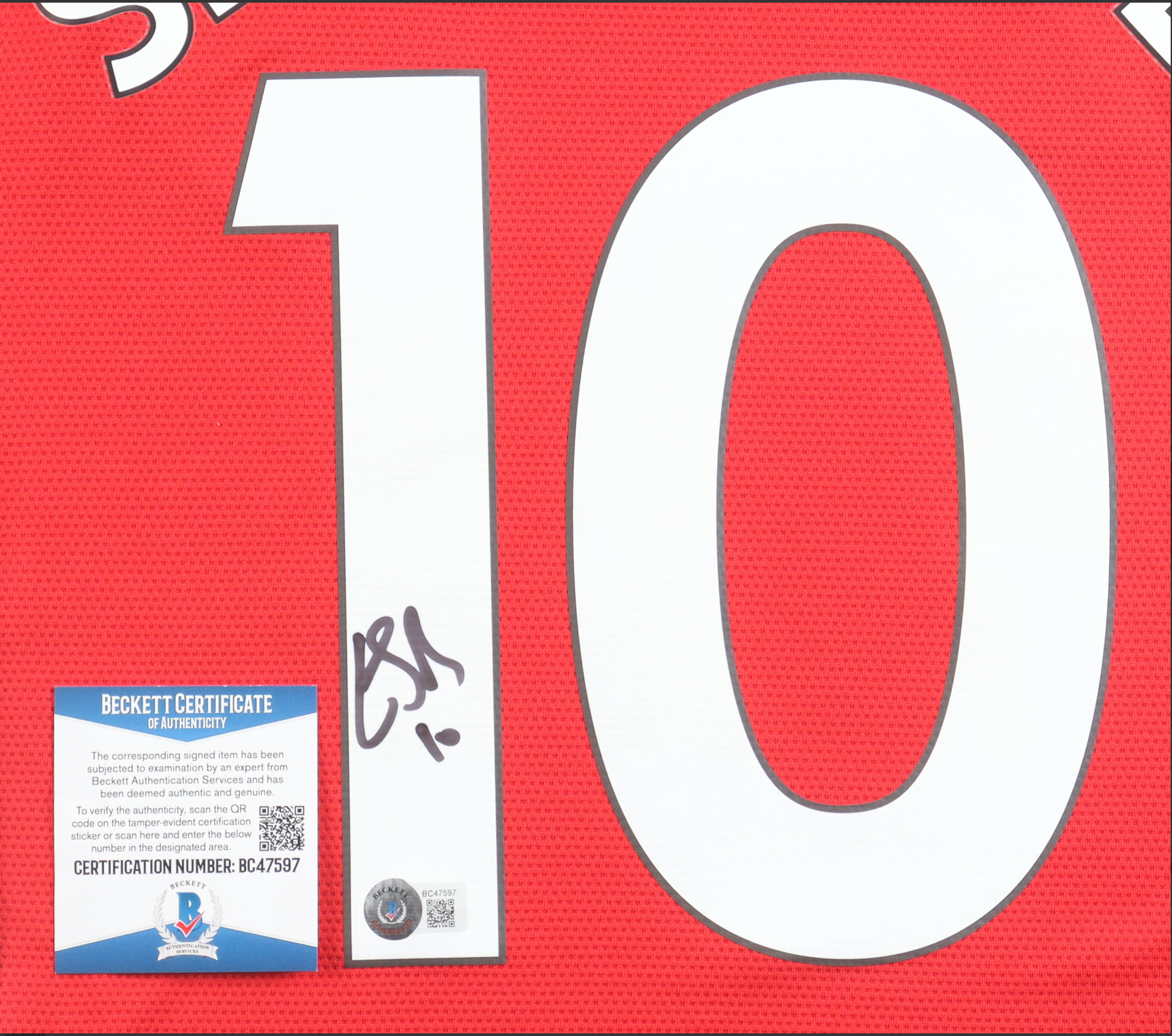 Maillot Domicile signe par Emile Smith  Rowe Arsenal FC 2021-22 Certifie par Beckett authentic-signatures