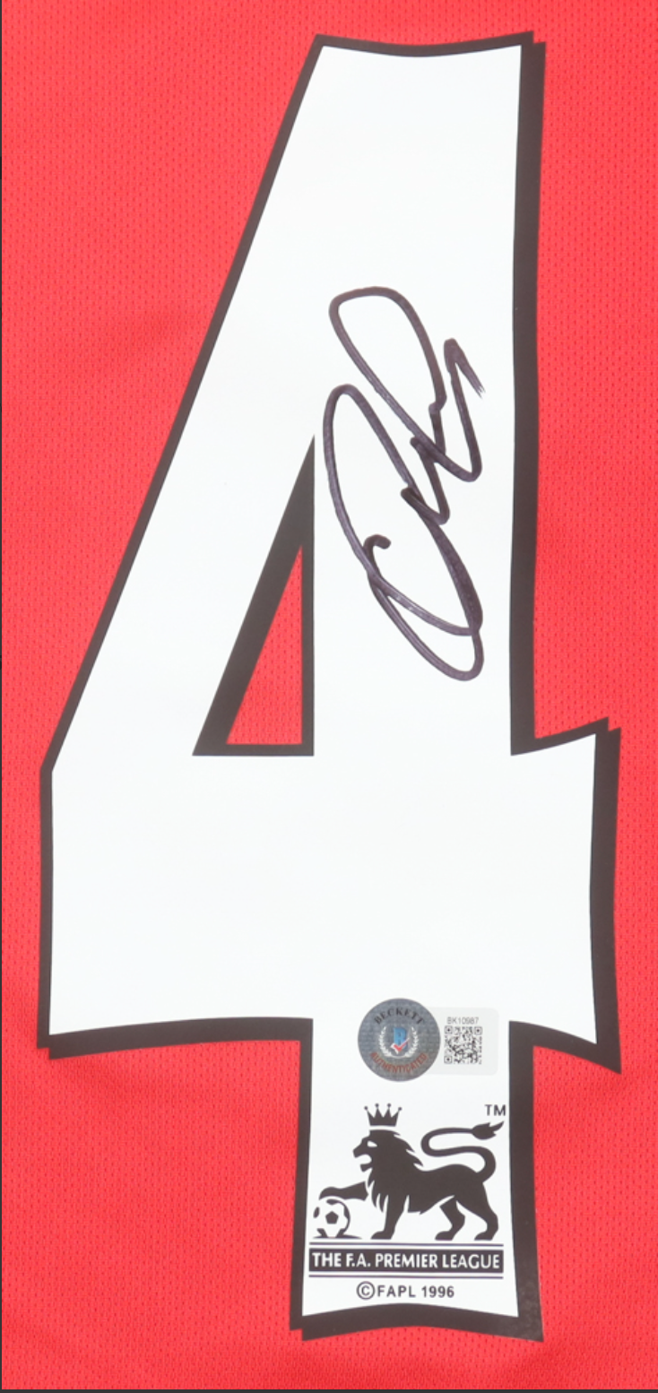 Maillot Domicile signe par Patrick Vieira Arsenal FC 2003-04 Certifie par Beckett authentic-signatures