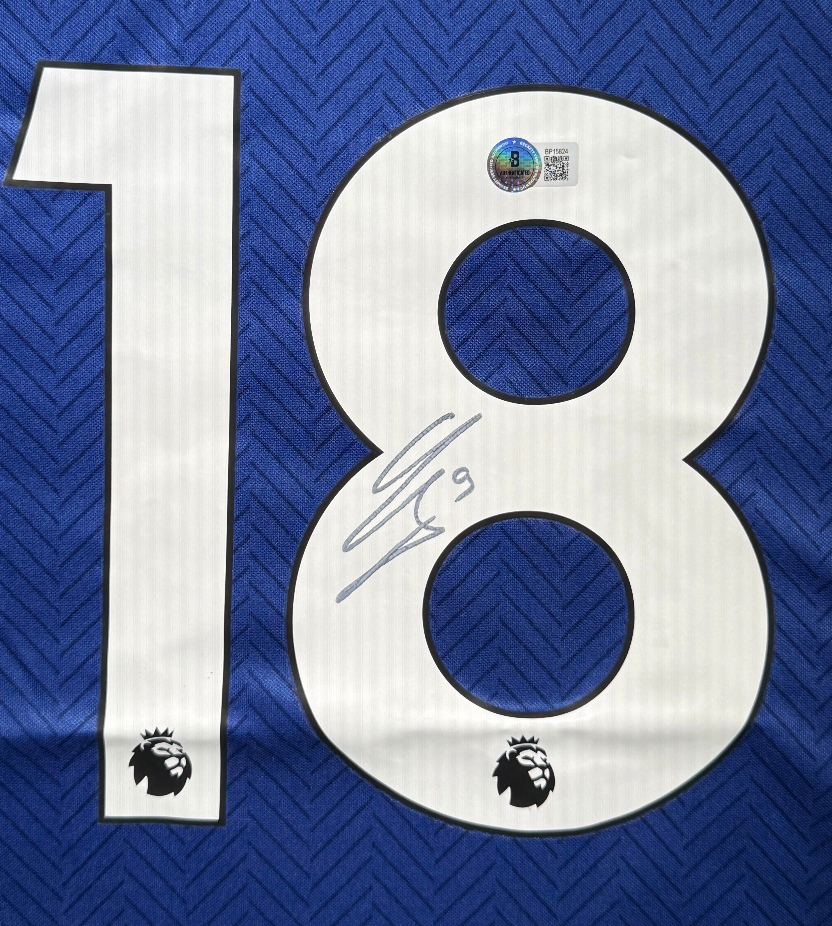 Maillot Domicile signe par Olivier Giroud Chelsea FC 2019-20 Certifie par Beckett authentic-signatures