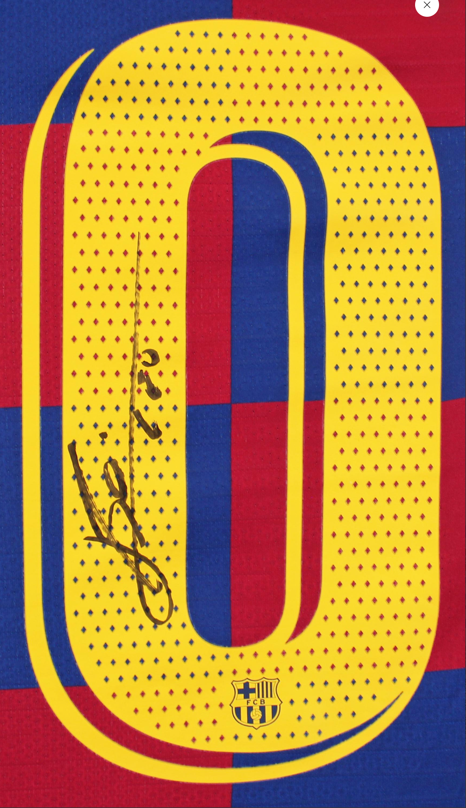 Maillot Domicile signe par Lionel Messi Fc Barcelone 2019-20 Certifie par Beckett authentic-signatures