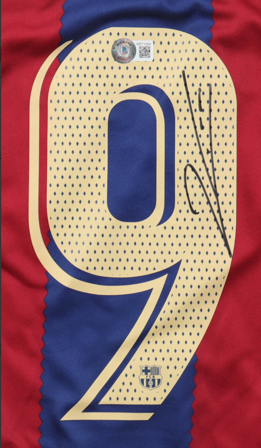 Maillot Domicile signe par Robert Lewandowski FC Barcelone 2022-23 Certifie par Beckett authentic-signatures