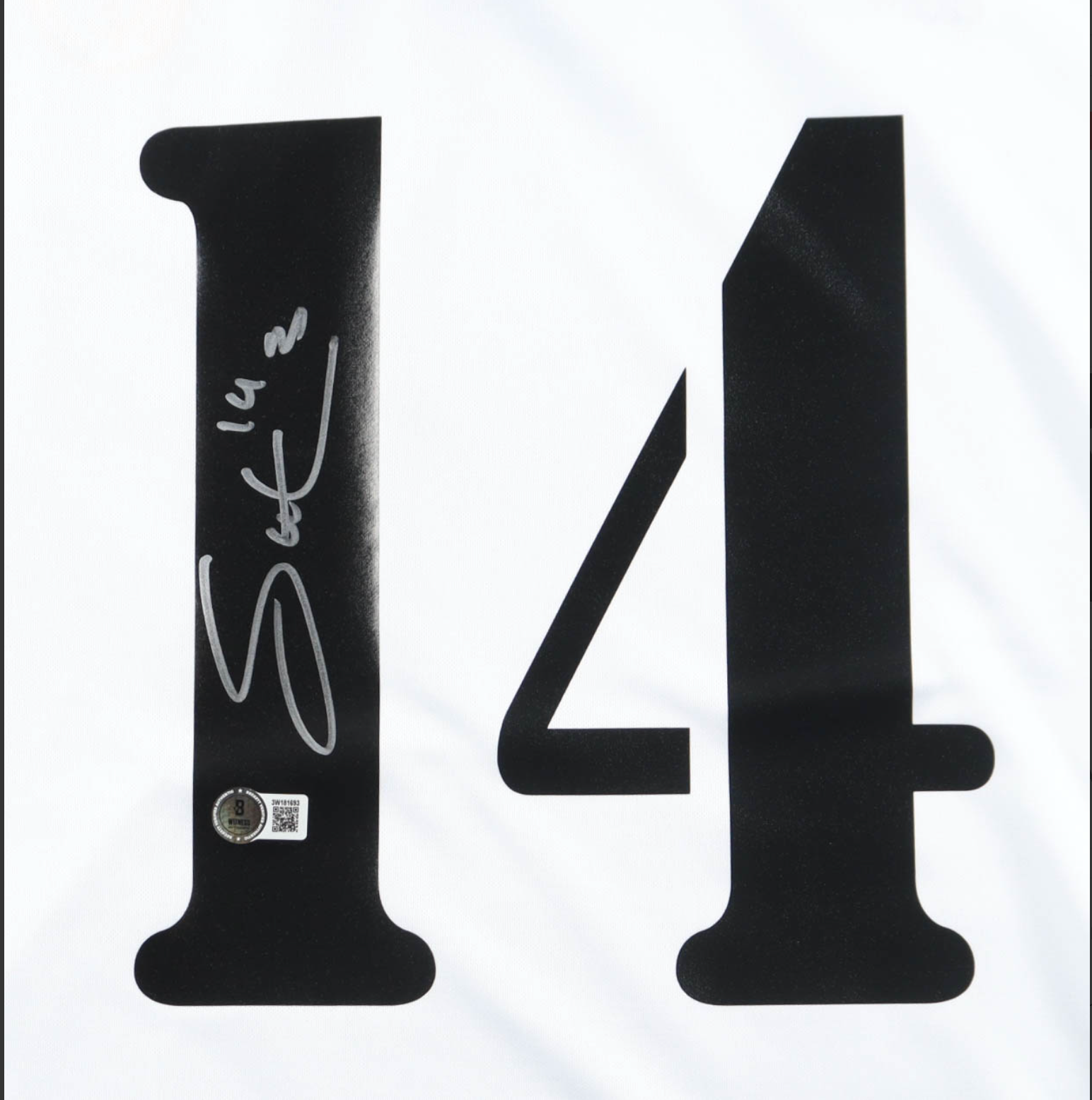 Maillot Authentique Domicile Real Madrid signe par Gutti Hernandez et certifie par Beckett authentic-signatures