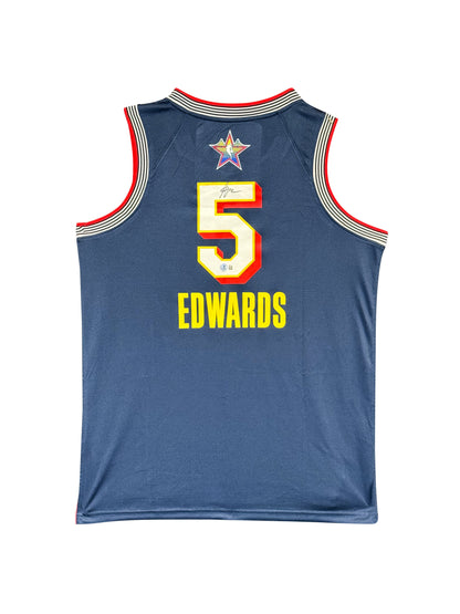Maillot Authentique All Star Game 2025 signé par Anthony Edwards certifié par Beckett authentic-signatures